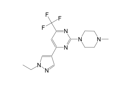 pyrimidine, 4-(1-ethyl-1H-pyrazol-4-yl)-2-(4-methyl-1-piperazinyl)-6-(trifluoromethyl)-