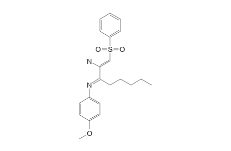 (1E,3Z)-3-AMINO-1-(4-METHOXYPHENYL)-2-PENTYL-4-(PHENYLSULFONYL)-1-AZABUTA-1,3-DIENE