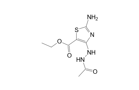 4-(acetylhydrazo)-2-amino-5-thiazolecarboxylic acid ethyl ester