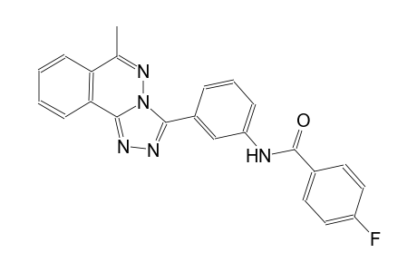 4-fluoro-N-[3-(6-methyl[1,2,4]triazolo[3,4-a]phthalazin-3-yl)phenyl]benzamide