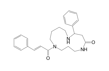 2-Phenyl-9-[(E)-3-phenylacryloyl]-1,5,9-triazacyclotridecan-4-one