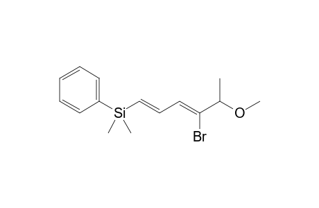 (4Z,6E)-4-Bromo-7-(dimethylphenylsilyl)-3-methyl-2-oxahept-4,6-diene