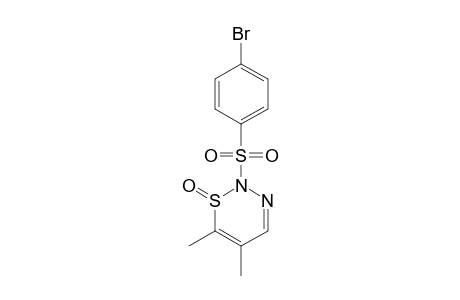 2-(4-BROMBENZENESULFONYL)-5,6-DIMETHYL-2H-1,2,3-THIADIAZINE-1-OXIDE