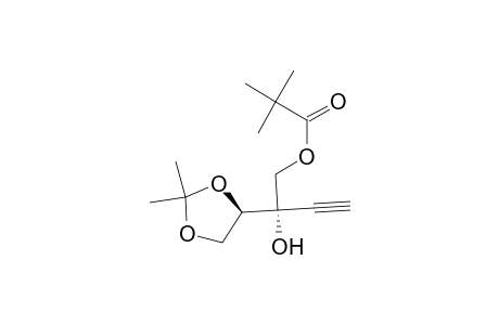 (2S)-2-Hydroxy-2-[(4R)-2,2-Dimethyl-1,3-dioxolan-4-yl]-3-butyn-1-yl 2,2-dimethylpropanoate