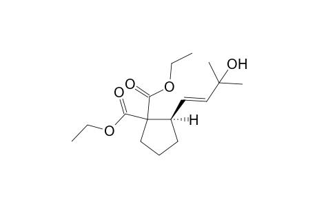 2-[(E)-3-hydroxy-3-methyl-but-1-enyl]cyclopentane-1,1-dicarboxylic acid diethyl ester