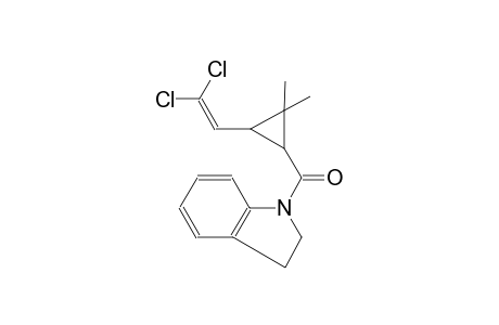 1H-indole, 1-[[3-(2,2-dichloroethenyl)-2,2-dimethylcyclopropyl]carbonyl]-2,3-dihydro-