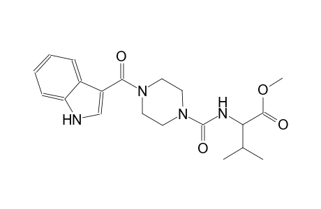 butanoic acid, 2-[[[4-(1H-indol-3-ylcarbonyl)-1-piperazinyl]carbonyl]amino]-3-methyl-, methyl ester, (2S)-
