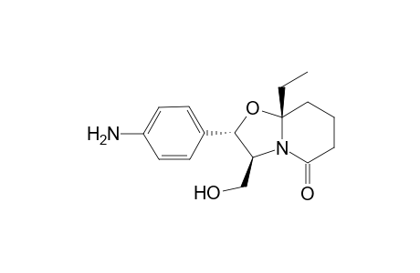 (2S,3S,8aR)-2-(4-aminophenyl)-8a-ethyl-3-(hydroxymethyl)tetrahydro-2H-oxazolo[3,2-a]pyridin-5(3H)-one