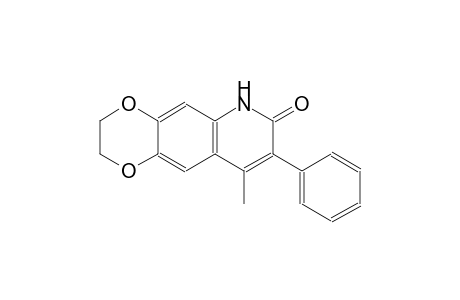 [1,4]dioxino[2,3-g]quinolin-7(6H)-one, 2,3-dihydro-9-methyl-8-phenyl-