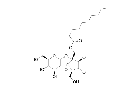 .alpha.-D-Glucopyranoside, 1-O-(1-oxodecyl)-.beta.-D-fructofuranosyl