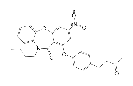 dibenzo[b,f][1,4]oxazepin-11(10H)-one, 10-butyl-3-nitro-1-[4-(3-oxobutyl)phenoxy]-
