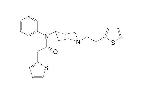 N-Phenyl-2-(thiophen-2-yl)-N-(1-[2-(thiophen-2-yl)ethyl]piperidin-4-yl)acetamide