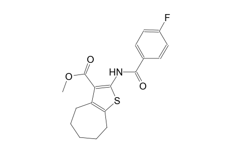 methyl 2-[(4-fluorobenzoyl)amino]-5,6,7,8-tetrahydro-4H-cyclohepta[b]thiophene-3-carboxylate