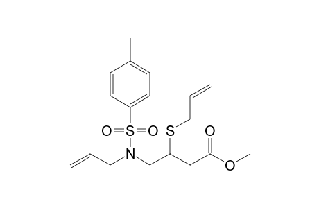 3-(allylthio)-4-[allyl(tosyl)amino]butyric acid methyl ester