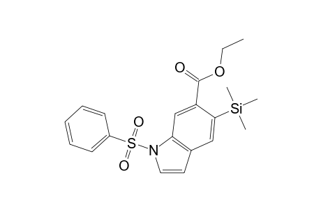 Ethyl 1-phenylsulfonyl-5-trimethylsilylindole-6-carboxylate