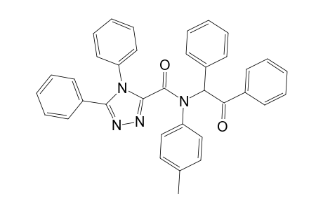 4H-1,2,4-Triazole-3-carboxamide, N-(4-methylphenyl)-N-(2-oxo-1,2-diphenylethyl)-4,5-diphenyl-