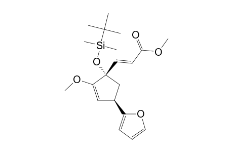 METHYL-E-3-[1-TERT.-BUTYL-DIMETHYL-SILOXY-2-METHOXY-4-(2-FURYL)-CYCLOPENT-2-EN-1-YL]-PROPENOATE