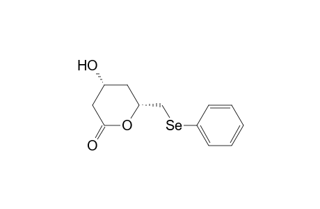 (4R,6R)-4-Hydroxy-6-phenylselenomethyltetrahydropyran-2-one