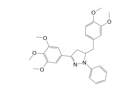 1-Phenyl-3-(3,4,5-trimethoxyphenyl)-5-veratryl-2-pyrazoline