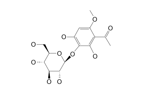 2,3,4-TRIHYDROXY-6-METHOXYACETOPHENONE-3-BETA-D-GLUCOPYRANOSIDE