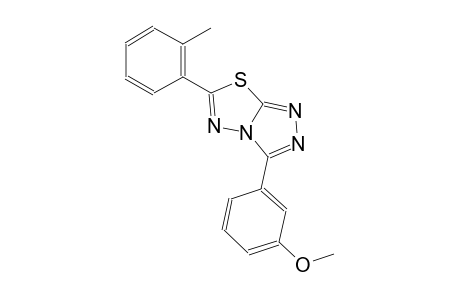 3-(3-methoxyphenyl)-6-(2-methylphenyl)[1,2,4]triazolo[3,4-b][1,3,4]thiadiazole