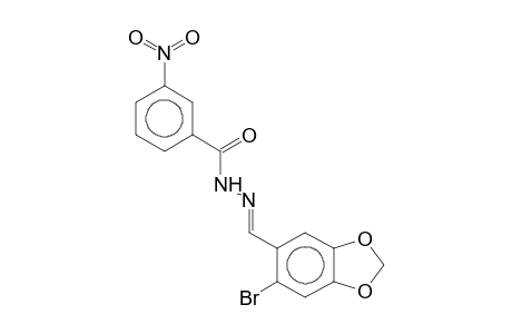 N'-[(E)-(6-Bromo-1,3-benzodioxol-5-yl)methylidene]-3-nitrobenzohydrazide
