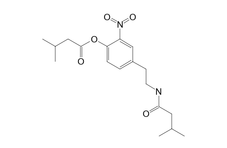 3-methylbutyric acid [4-[2-(isovalerylamino)ethyl]-2-nitro-phenyl] ester