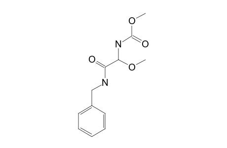N-BENZYL-2-METHOXY-2-(METHOXYCARBONYLAMINO)-ACETAMIDE