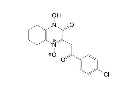Quinoxaline-2(1H)-one, 5,6,7,8,-tetrahydro-1-hydroxy-3-[2-oxo-2-(4-chlorophenyl)ethyl]-, 4-oxide