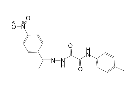 N-(4-methylphenyl)-2-{2-[1-(4-nitrophenyl)ethylidene]hydrazino}-2-oxoacetamide