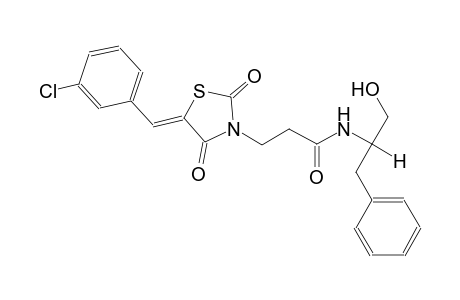 3-thiazolidinepropanamide, 5-[(3-chlorophenyl)methylene]-N-[(1R)-2-hydroxy-1-(phenylmethyl)ethyl]-2,4-dioxo-, (5Z)-