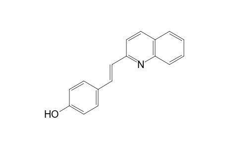 4-[(E)-2-(2-quinolinyl)ethenyl]phenol