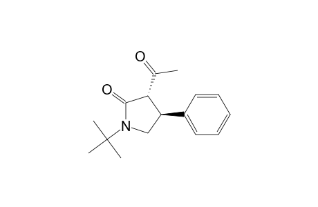 trans-N-tert-Butyl-3-acetyl-4-phenyl-2-pyrrolidone