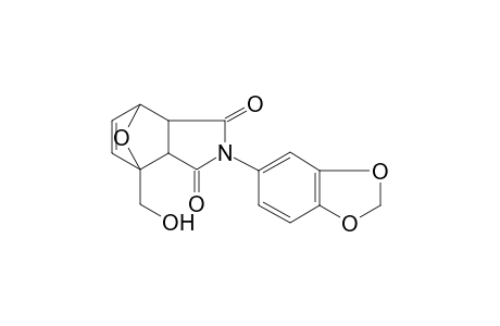 10-Oxa-4-azatricyclo[5.2.1.0(2.6)]dec-8-ene-3,5-dione, 4-(3,4-methylenedioxyphenyl)-
