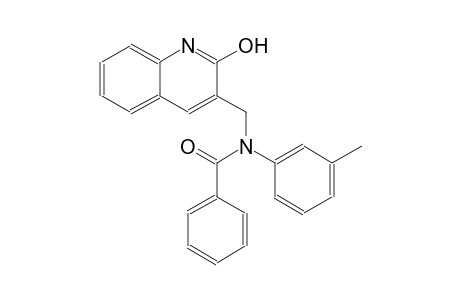 N-[(2-hydroxy-3-quinolinyl)methyl]-N-(3-methylphenyl)benzamide
