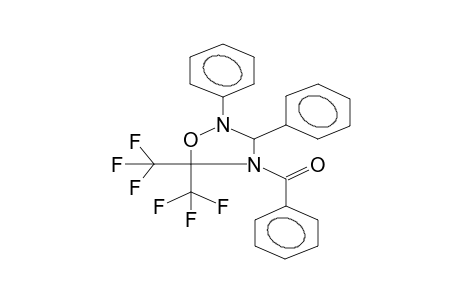 2,3-DIPHENYL-4-BENZOYL-5,5-BIS(TRIFLUOROMETHYL)-1,2,4-OXADIAZOLIDINE