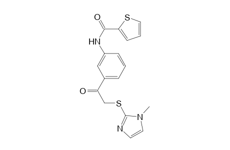2-Thiophenecarboxamide, N-[3-[2-[(1-methyl-1H-imidazol-2-yl)thio]acetyl]phenyl]-
