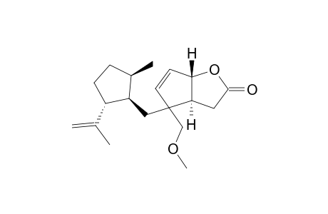 (3aS,6aS,1'R,2'R,5'R)-4-[[2'-(1''-Methylethenyl)-5'-methylcyclopentyl]methyl]-4-(methoxymethyl)-2,3,3a,4-tetrahydro-6aH-cyclopenta[b]furan-2-one
