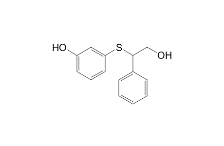3-((2-hydroxy-1-phenylethyl)thio)phenol