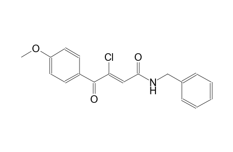(2Z)-N-benzyl-3-chloro-4-(4-methoxyphenyl)-4-oxo-2-butenamide