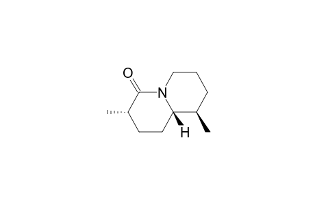 4H-Quinolizin-4-one, octahydro-3,9-dimethyl-, (3.alpha.,9.beta.,9a.beta.)-(.+-.)-