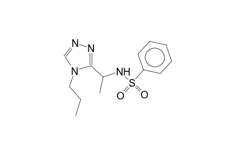 N-[1-(4-propyl-4H-1,2,4-triazol-3-yl)ethyl]benzenesulfonamide