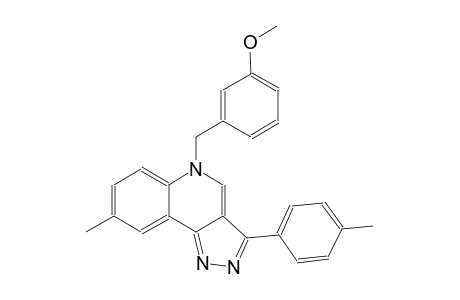 5H-pyrazolo[4,3-c]quinoline, 5-[(3-methoxyphenyl)methyl]-8-methyl-3-(4-methylphenyl)-