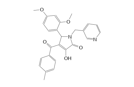 5-(2,4-Dimethoxy-phenyl)-3-hydroxy-4-(4-methyl-benzoyl)-1-pyridin-3-ylmethyl-1,5-dihydro-pyrrol-2-one