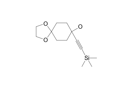 8-(2-trimethylsilylethynyl)-1,4-dioxaspiro[4.5]decan-8-ol
