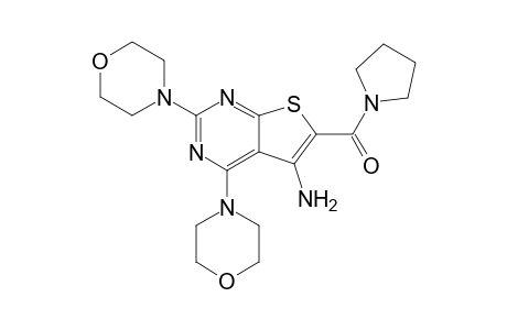 (5-amino-2,4-dimorpholin-4-ylthieno[2,3-d]pyrimidin-6-yl)-pyrrolidin-1-ylmethanone
