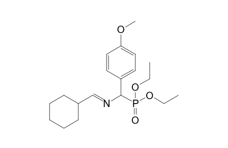 (E)-cyclohexylmethylene-[diethoxyphosphoryl-(4-methoxyphenyl)methyl]amine