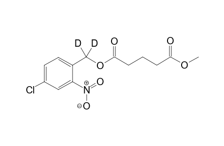 Glutaric acid (4-chloro-2-nitrobenzyl-a,a-D2) ester methyl ester