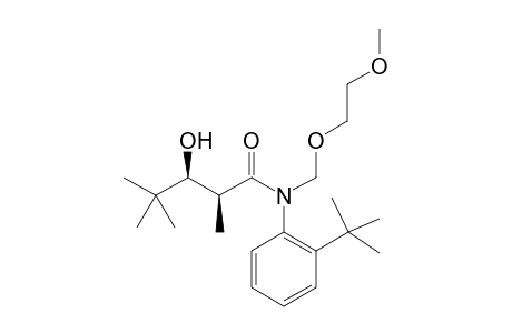 (Ra*,2S*,3R*)-N-(2-tert-Butylphenyl)-N-(2-methoxyethoxymethyl)-3-hydroxy-2,4,4-trimethylpentanamide