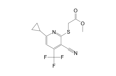 methyl {[3-cyano-6-cyclopropyl-4-(trifluoromethyl)-2-pyridinyl]sulfanyl}acetate